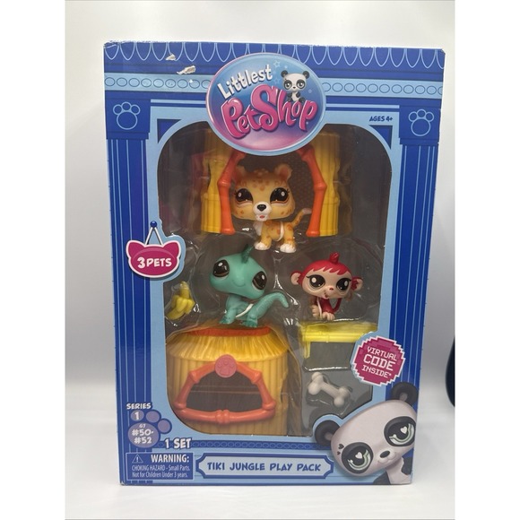 Littlest Pet Shop Tiki Jungle Play Pack Figures Playset - Picture 1 of 5